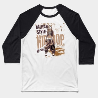 Aaliyah style 90s,brown vintage Baseball T-Shirt